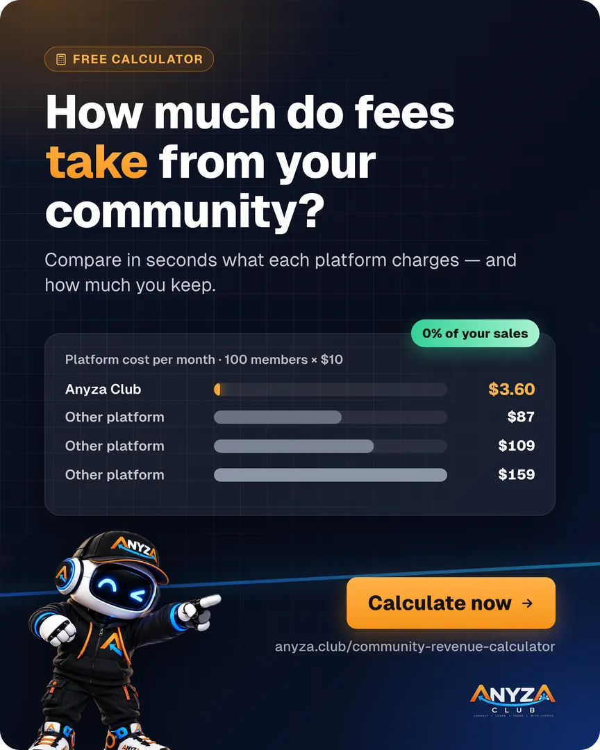 Free calculator: see how much platform fees take from your community